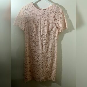 Ralph Lauren Pink Flutter Sleeve Sheath Dress